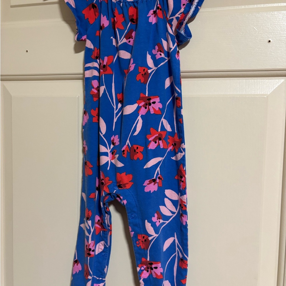 TEA Floral Blue Jumpsuit